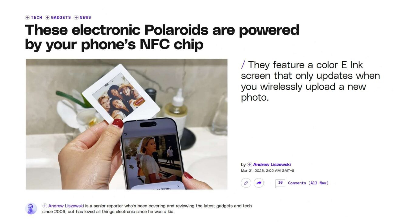 E ink bolg news