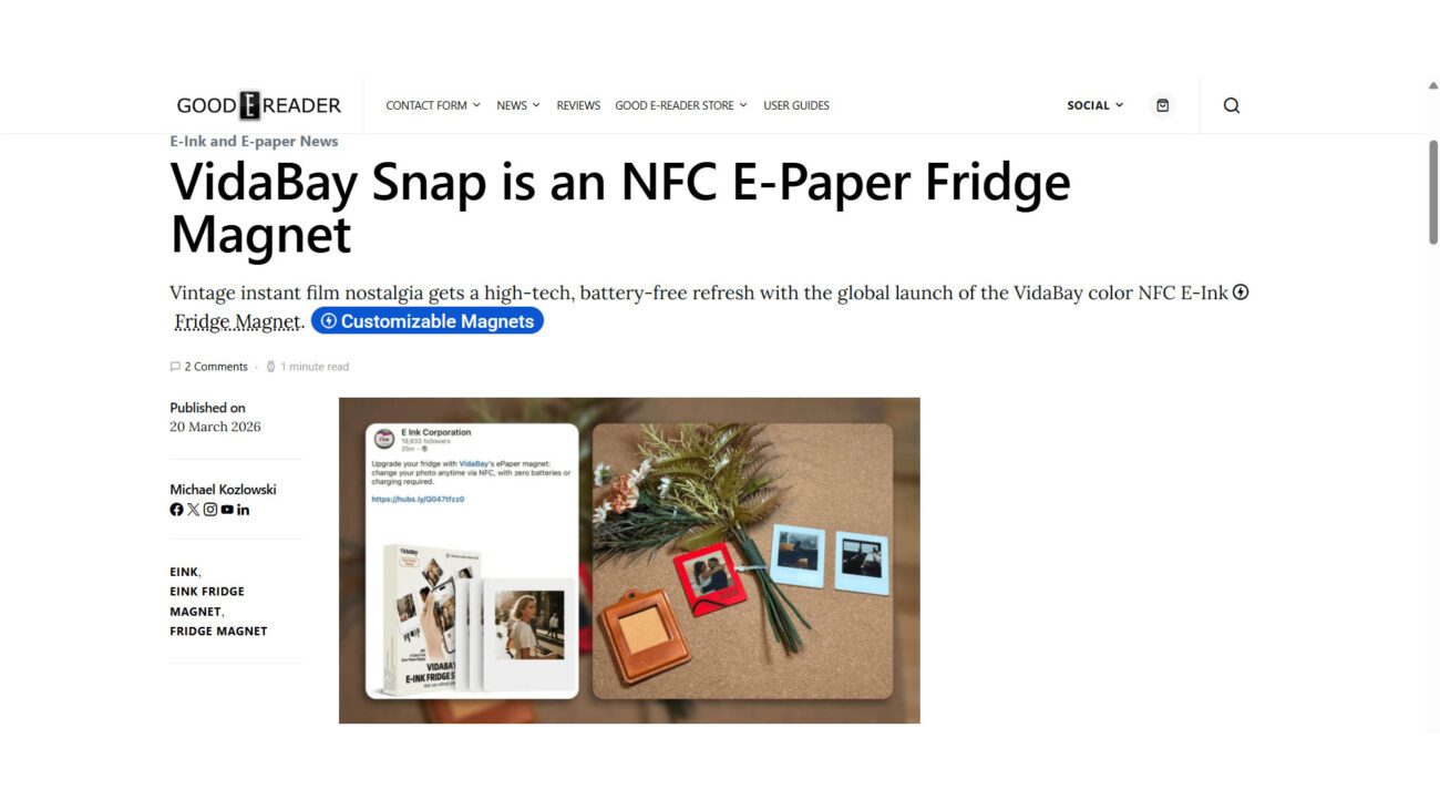 E ink news bolg
