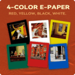 Red E-Ink Fridge Magnet Three-Pack - Image 4