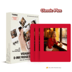 Red E-Ink Fridge Magnet Three-Pack
