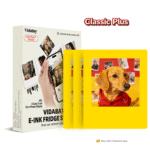 Yellow E-Ink Fridge Magnet Three-Pack
