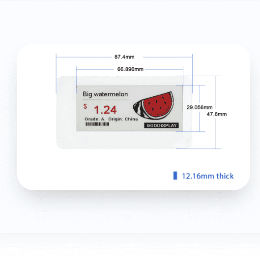 Good Display 2.9-inch Color Passive NFC E-Paper Display