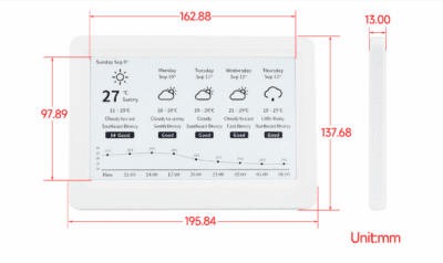 7.5-inch NFC eink display