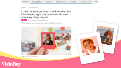 TechRadar Hands-On: The $30 VidaBay Snap Named the World’s Most Charming E-Ink Fridge Magnet