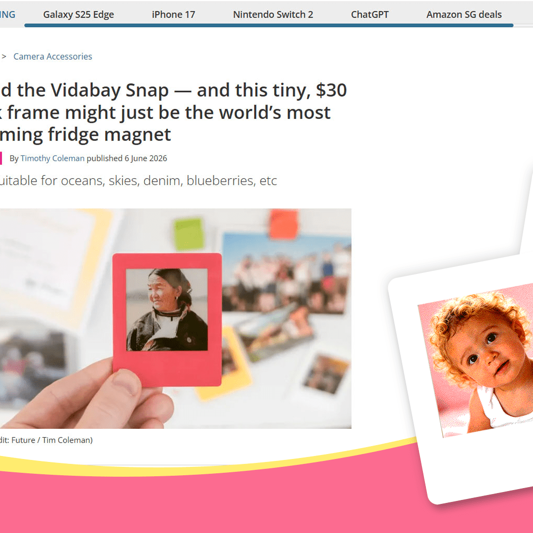 TechRadar VidaBay Snap E-Ink Fridge Magnet Review