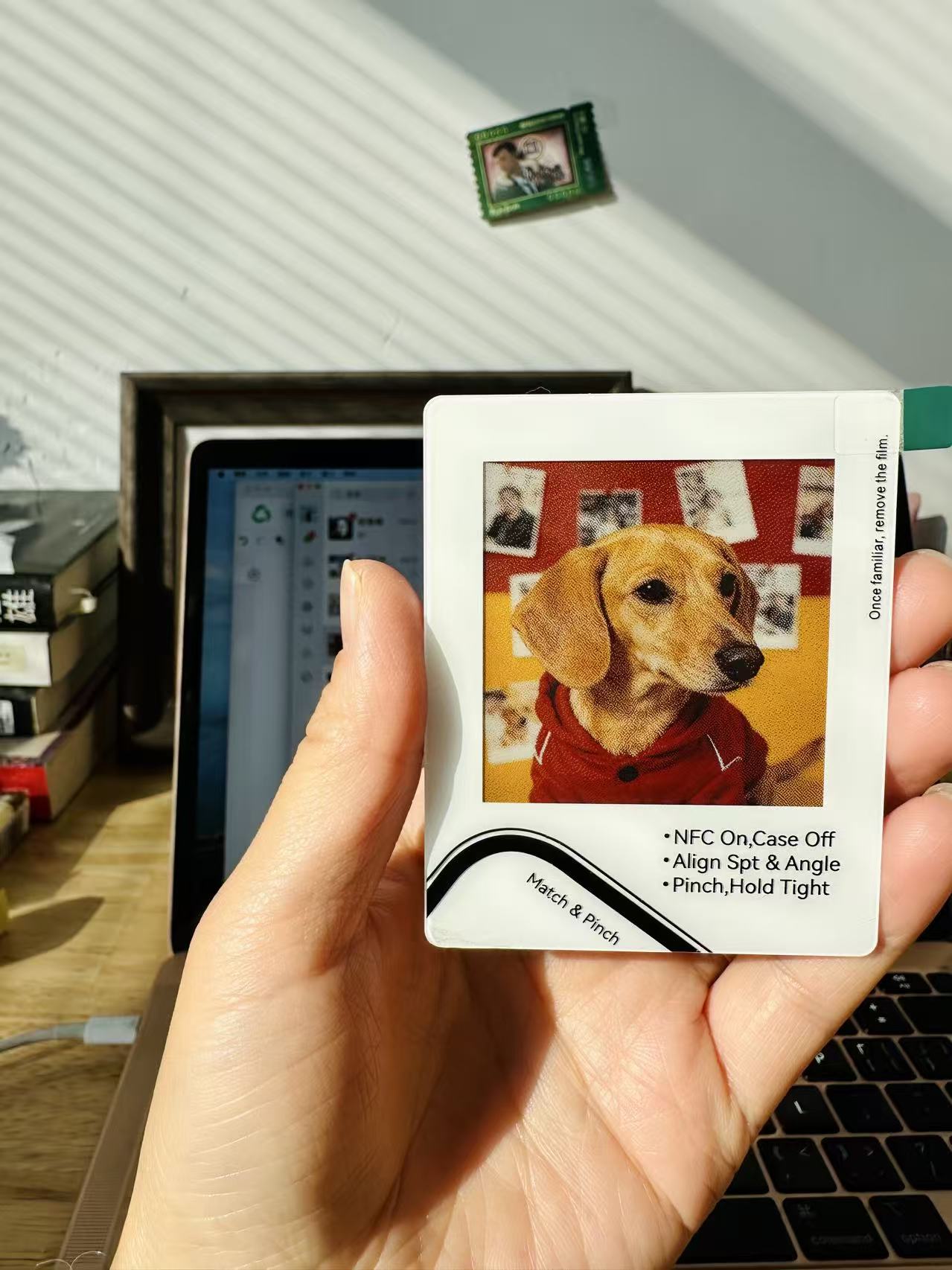 vidabay snap eink screen refrigerator sticker play